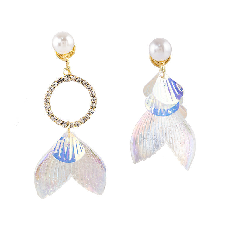 Mermaid Dream Asymmetrical Earrings