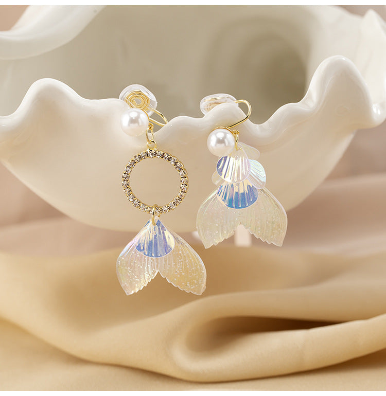 Mermaid Dream Asymmetrical Earrings