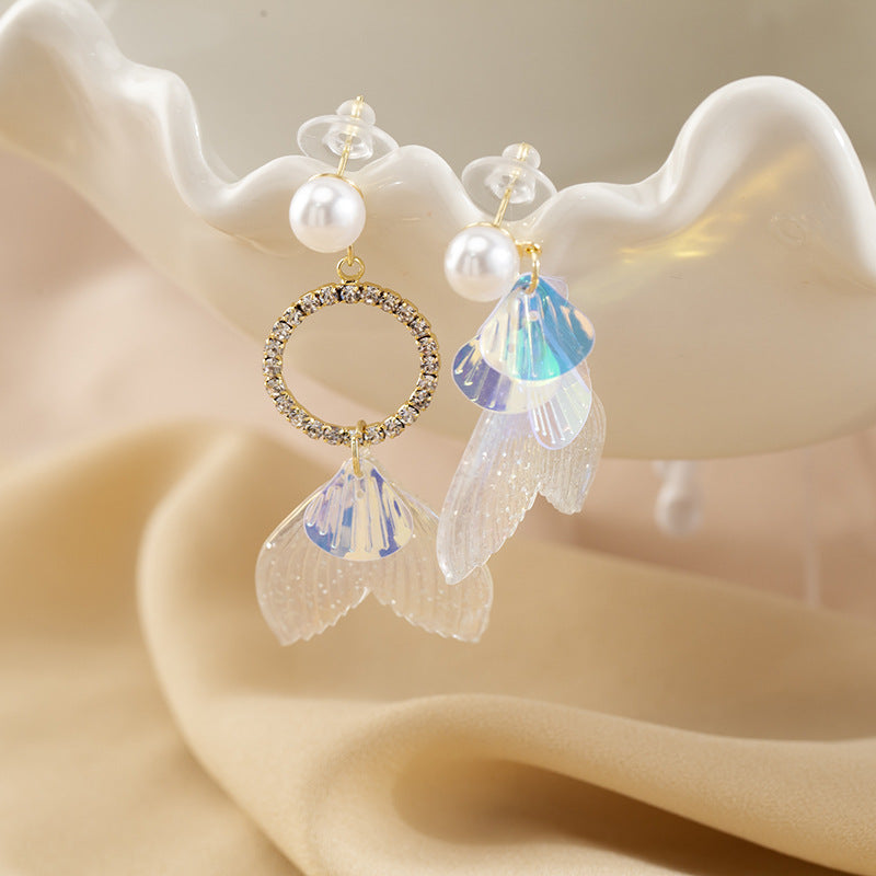 Mermaid Dream Asymmetrical Earrings