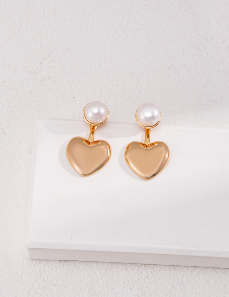 Heartfelt Pearl Studs